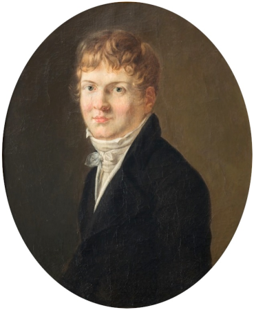 Portrait of Tomasz (?) Mielżyński (1782-1803)., Élise Bruyère, circa 1801