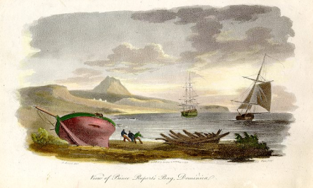 View of Prince Rupert's Bay, Dominica - Pocock, Nicholas Pocock, 1799