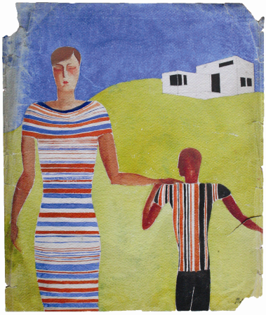 Two figures, Farkas Molnár, 1923