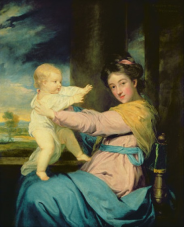 Reynolds - Duchess of Marlborough with her daughter Caroline, Joshua Reynolds, circa 1764-1767