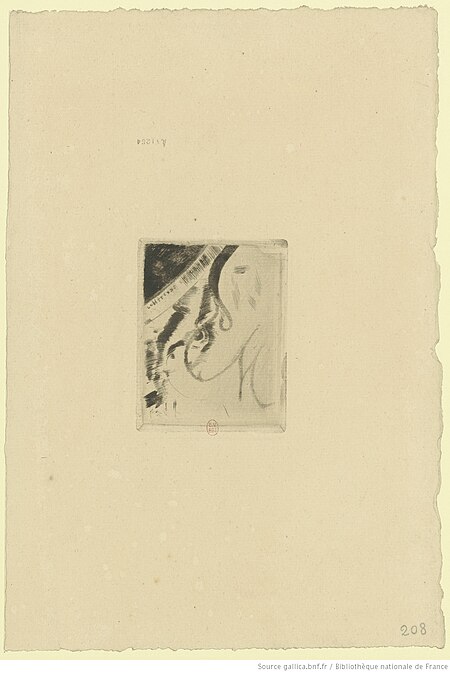 Redon - Ex-libris (1er et unique état), btv1b6950968x, Odilon Redon