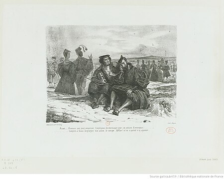 Delacroix - Faust et Wagner, 5e état, btv1b100297308, Eugène Delacroix