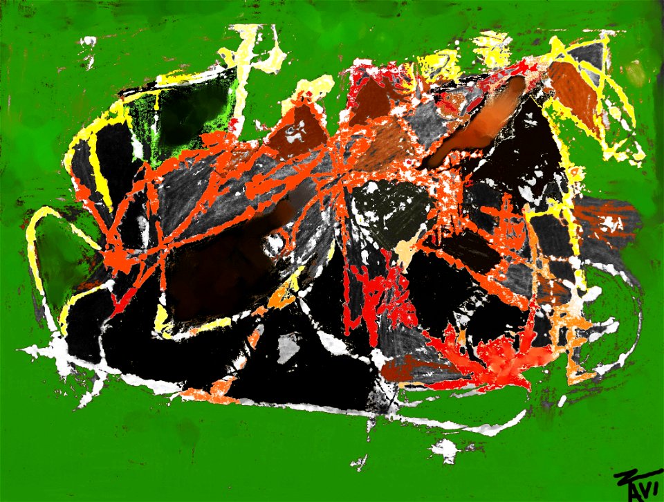 Primitive cave art.