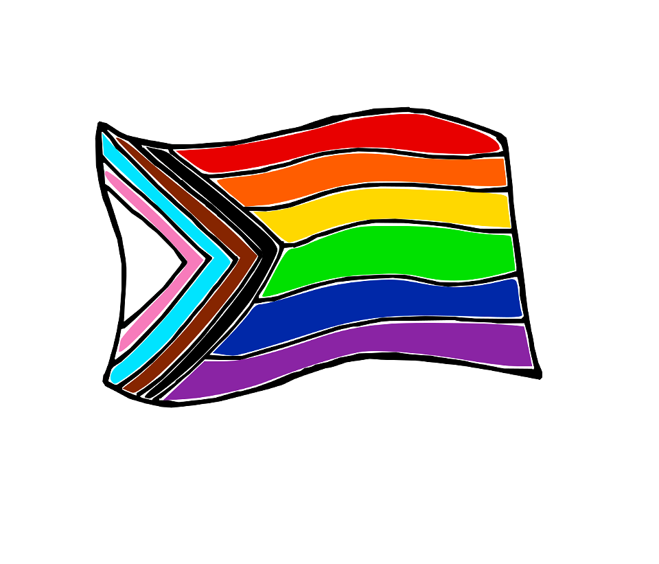 Pride Flag Illustration - FREE. Free illustration for personal and commercial use.