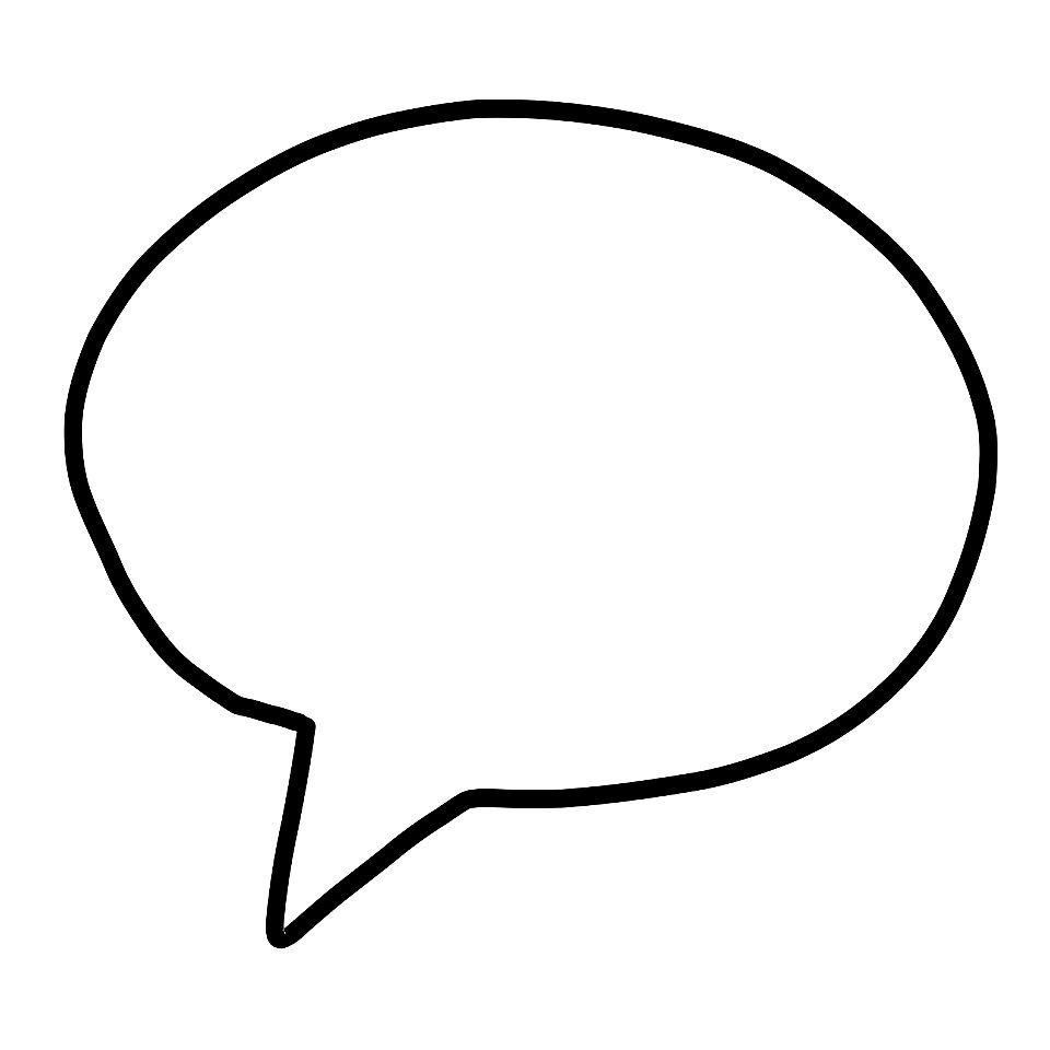 Speech bubble - Free to use. Free illustration for personal and commercial use.