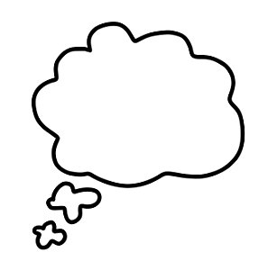 Thought Cloud - FREE. Free illustration for personal and commercial use.