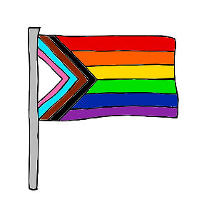 Pride Flag Art - FREE. Free illustration for personal and commercial use.
