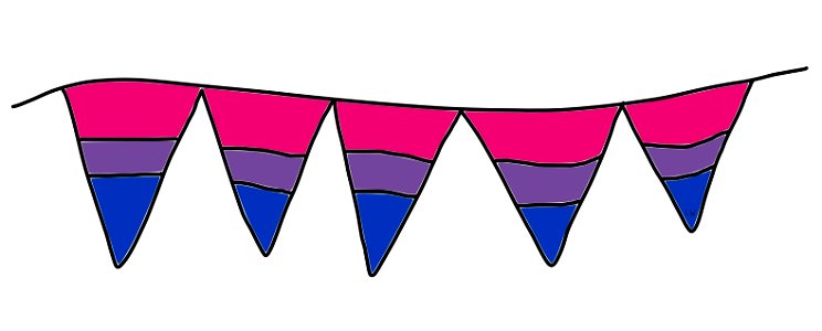 #BiVisibilityDay. Free illustration for personal and commercial use.