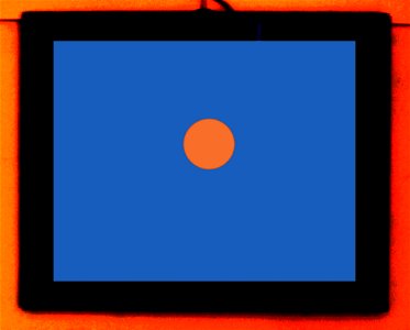 Orange and blue.
