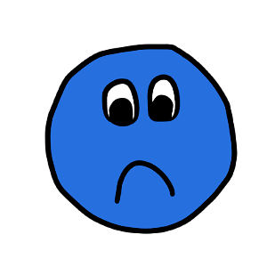 Sad Emoji - FREE. Free illustration for personal and commercial use.