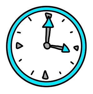 Clock Art - FREE. Free illustration for personal and commercial use.