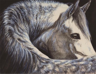 horse-ink. Free illustration for personal and commercial use.