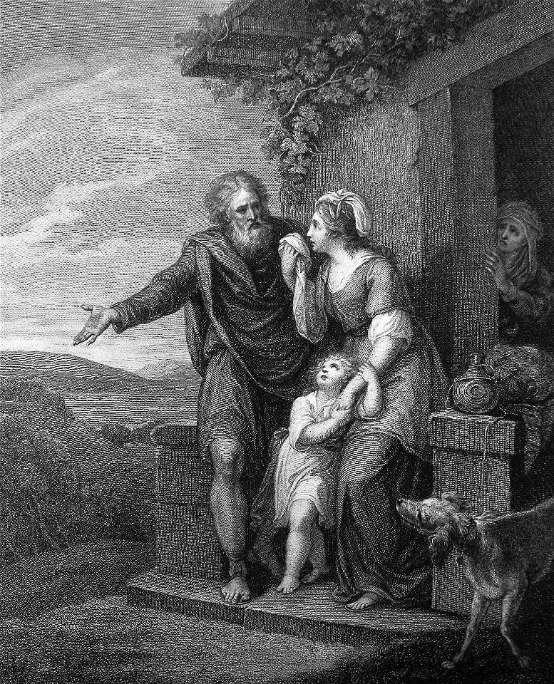 42 Genesis 21 v14 Abraham driving away Hagar