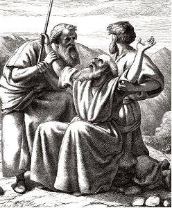 42 Moses hands held up