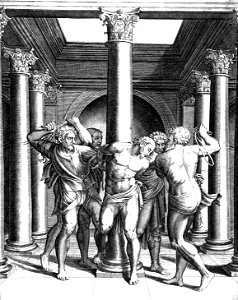 134 The Flagellation (Scultori 1587)