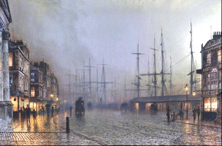 The Broomielaw, Glasgow - John Atkinson Grimshaw