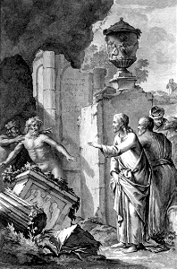 31 Matthew 08 v28 The Demoniacs of Gergesa coming from the Tombs