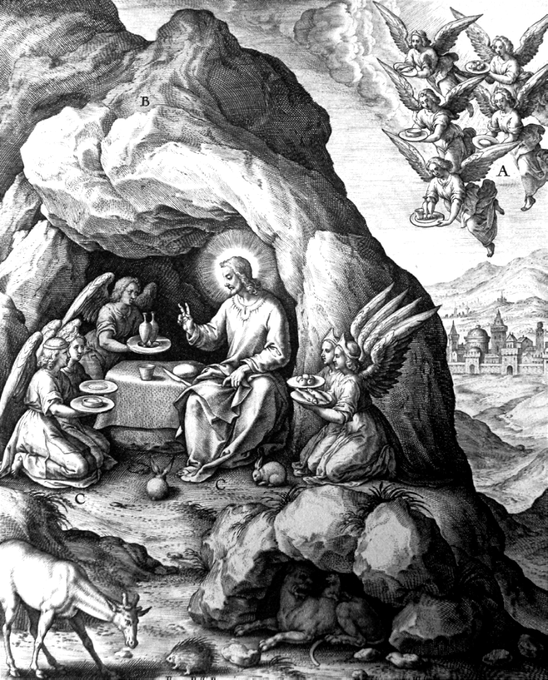 39 After the Temptation, Angels minister to Christ
