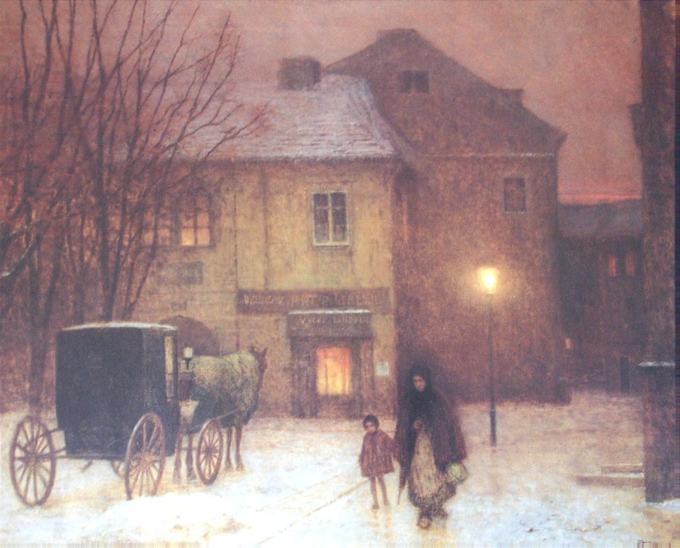 Twilight in winter - Jakub Schikaneder