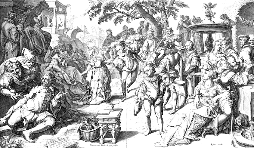 088 The Prodigal Son wastes his Inheritance (de Gheyn II 1596)