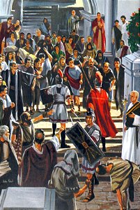 073 The Roman Soldiers save Paul from the Mob (color)