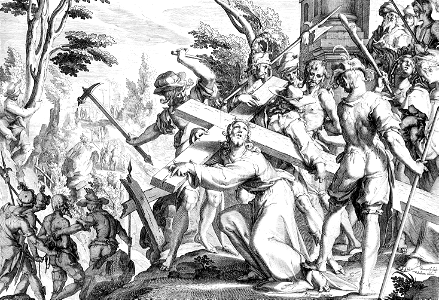 143 Christ Carrying the Cross (Swanenburg 1607 - Thronus Justitiae 04)