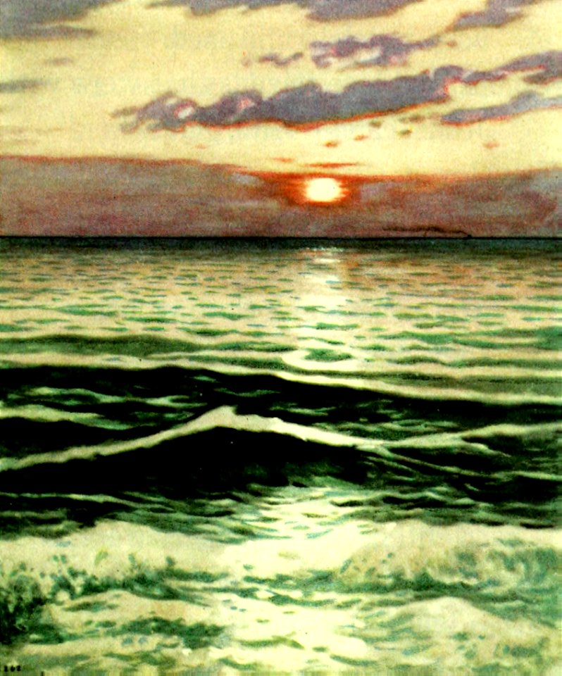 25 After stilling the Storm, the Sea is calm (color)