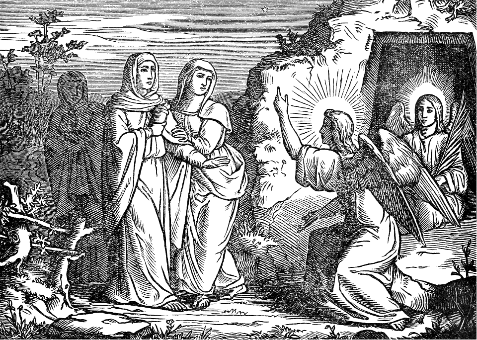 17 The Women come to the Sepulchre - An Angel meets them