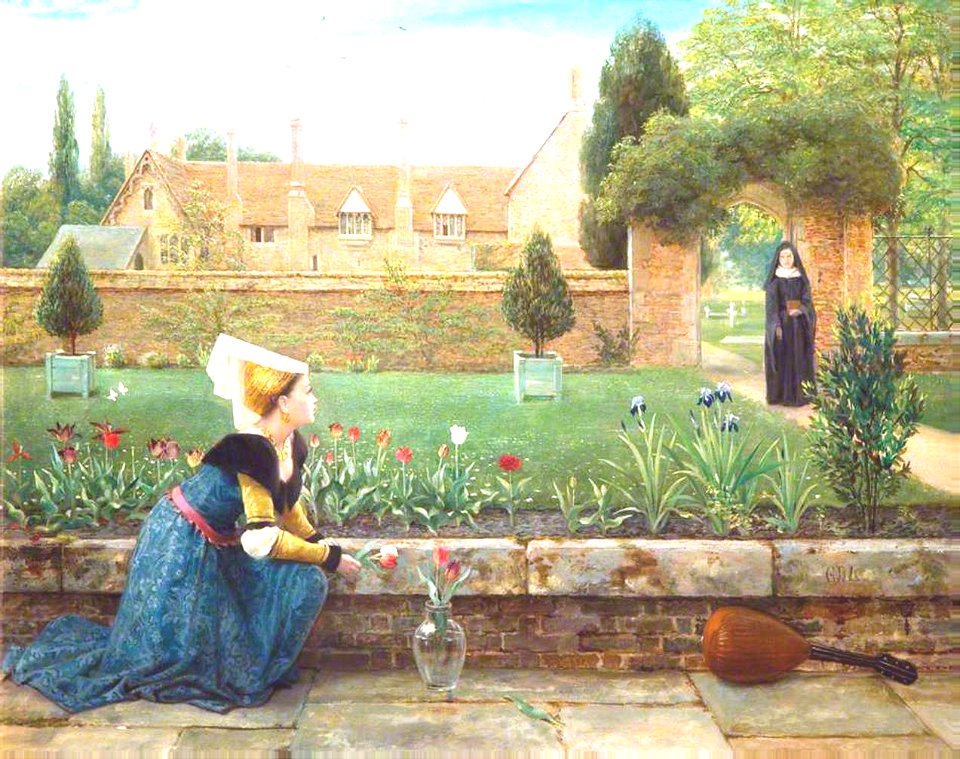 The convent garden  - George Dunlop Leslie