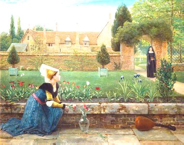 The convent garden  - George Dunlop Leslie