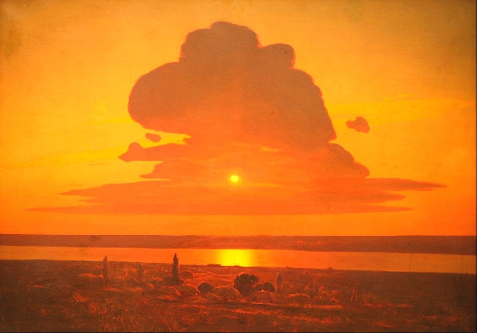 Red sunset on the Dnieper - Arkhip Kuindzhi