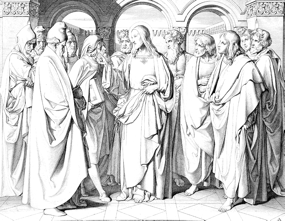 112 Christ in the Temple - Tribute to Caesar (Seinsheim and Overbeck 1820)