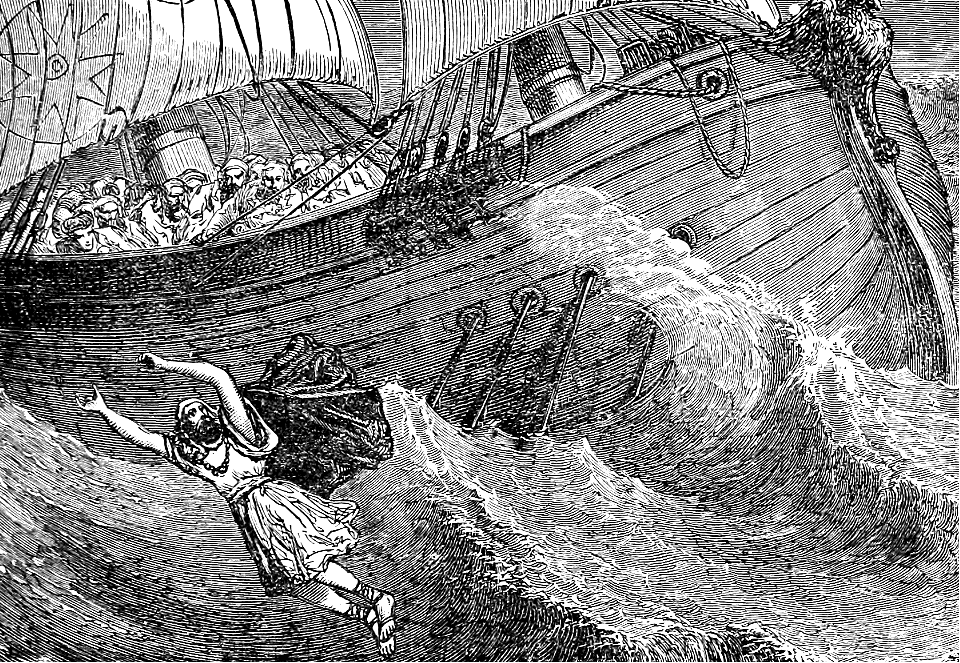 29 Jonah 01 v15 - Jonah is cast into the Ocean