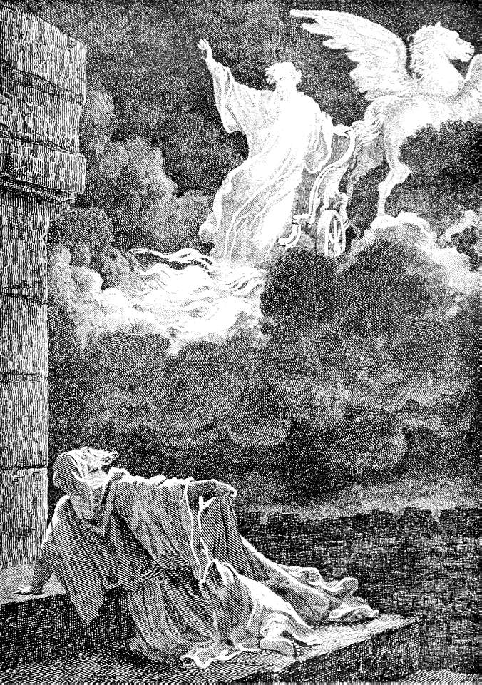 077 2 Kings 02 v11 Elijah is translated to Heaven in a Chariot