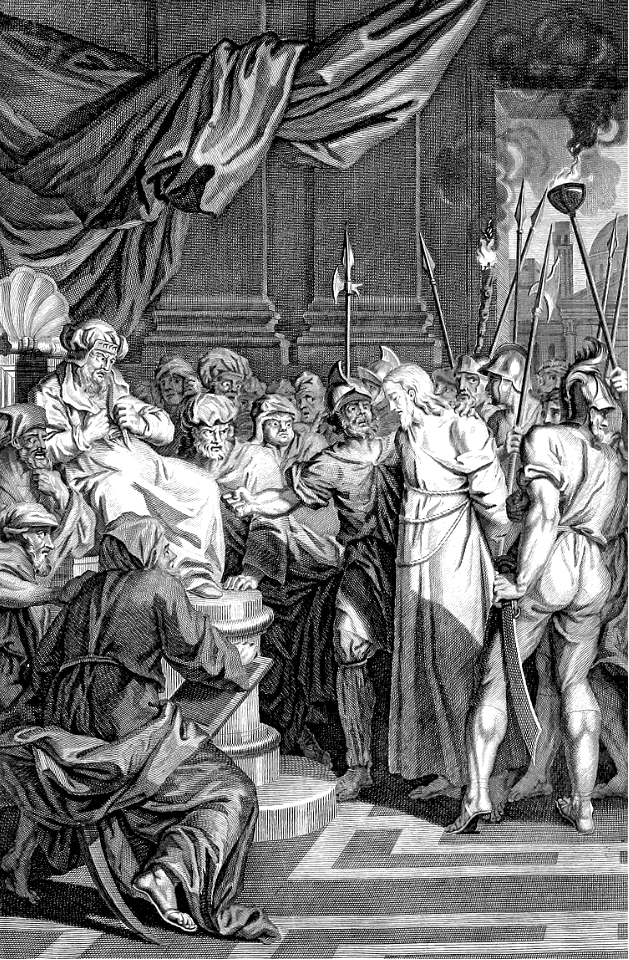 51 Matthew 26 v65 Christ brought before Caiaphas