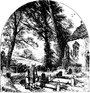 Someone standing at a Grave