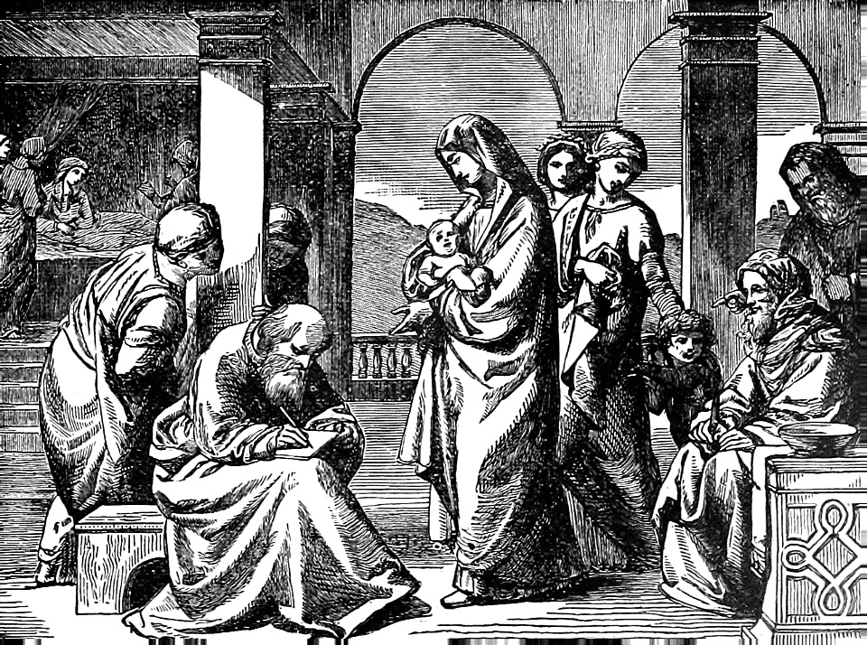 01 Luke 01 - Naming of John the Baptist - Free Stock Illustrations ...