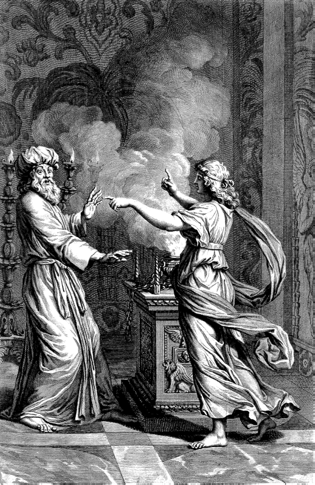 01 Luke 01 v11 An Angel appears to Zacharias in the Temple