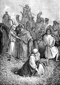 053 Ruth 02 v5-7, 13-14 Ruth gleaning in the Field of Boaz