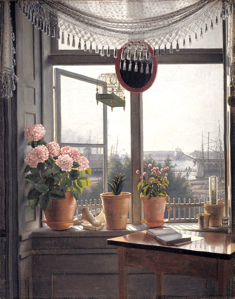 View from the artist's room -  Martinus  Rørbye
