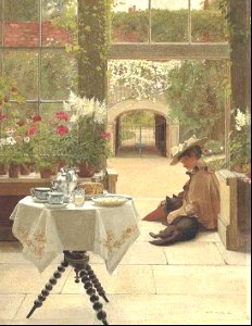 Five o'clock tea - Edith Hayllar