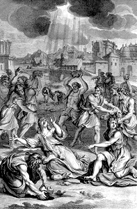 68 Acts 07 v58 Stephen is Stoned