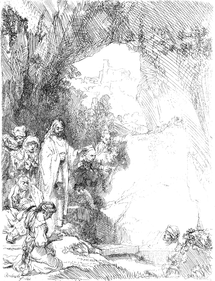 048 The Raising of Lazarus - Small Plate (Rembrandt 1642)