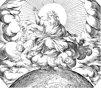 002 The Creation of the World (Tempesta c1600). Free illustration for personal and commercial use.