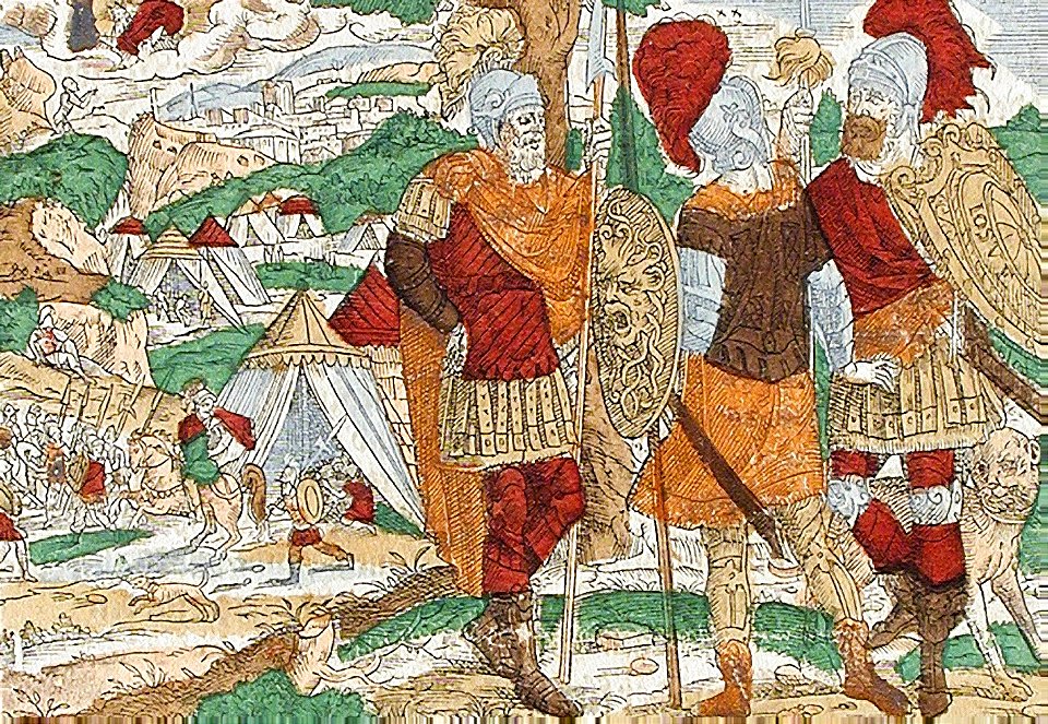 085 Joshua as Leader of the Israelites (Amman 16th c)