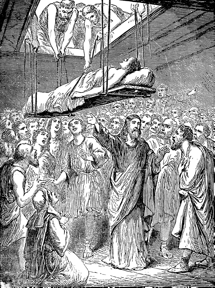 01 The Paralytic let down through the Roof