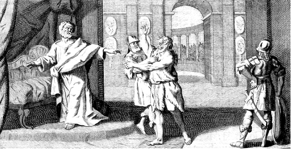 15 Decoration - Luke 03 v19-20 John reproves Herod and is put in Prison