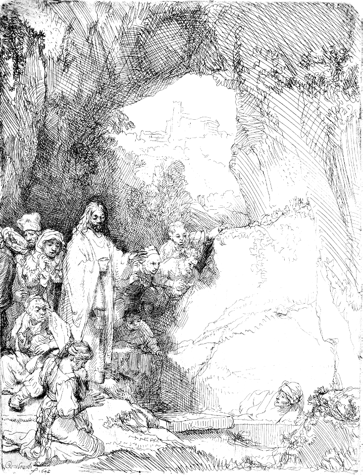 049 The Raising of Lazarus - Small Plate (Rembrandt 1642)b