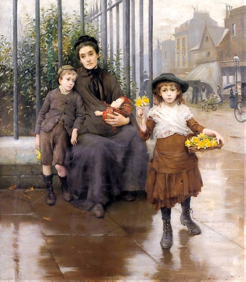 The pinch of poverty - Thomas Benjamin Kennington