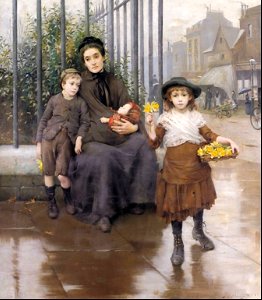 The pinch of poverty - Thomas Benjamin Kennington